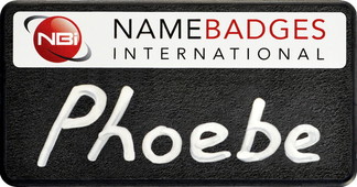 Chalkboard name badges - Black border and white background | www.namebadgesinternational.co.uk
